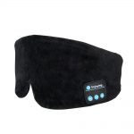 SYPVRY Soft Sleep Eye Mask with Bluetooth Wireless Headphones, Adjustable Music Eye Mask for Sleeping Meditation Insomnia Travel Black