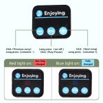 SYPVRY Bluetooth Headband Wireless Headphones, Breathable Sports Headband with Speaker Microphones, Black