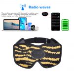 SYPVRY Sleep Mask with Bluetooth Headphones, Wireless Music Sleeping Headphones 3D Eye Mask for Sleeping Meditation, Yellow