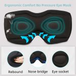 SYPVRY Sleep Mask with Bluetooth Headphones, Wireless Music Sleeping Headphones 3D Eye Mask for Sleeping Meditation, Pink