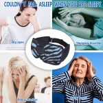 SYPVRY Sleep Mask with Bluetooth Headphones, Wireless Music Sleeping Headphones 3D Eye Mask for Sleeping Meditation, Blue