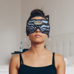 SYPVRY Sleep Mask with Bluetooth Headphones, Wireless Music Sleeping Headphones 3D Eye Mask for Sleeping Meditation, Blue