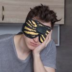 SYPVRY Sleep Mask with Bluetooth Headphones, Wireless Music Sleeping Headphones 3D Eye Mask for Sleeping Meditation, Yellow