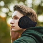 SYPVRY Bluetooth Earmuffs Winter Ear Warmer with Headphones, Warm Wireless Adjustable Music Ear Muffs, Black