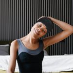 SYPVRY Bluetooth Headband Wireless Headphones, Breathable Sports Headband with Speaker Microphones, Black