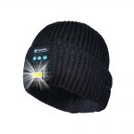 SYPVRY Bluetooth Beanie with Light and Wireless Headset, Warm Knit Cap with Headlamp for Night Sports Running Work
