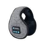 SYPVRY Wireless Headphones Bluetooth Earmuffs Winter Adjustable Ear Warmer with Microphones Women Men Warm Music Headband Ear Muffs Headphones, Grey