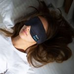 SYPVRY Soft Sleep Eye Mask with Bluetooth Wireless Headphones, Adjustable Music Eye Mask for Sleeping Meditation Insomnia Travel Black