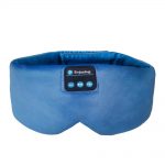 SYPVRY Soft Sleep Eye Mask with Bluetooth Wireless Headphones, Adjustable Music Eye Mask for Sleeping Meditation Insomnia Travel,  Blue