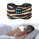 SYPVRY Blackout Eye Mask with Bluetooth Headphones, Wireless Music Eye Mask for Men Women Sleep Travel, Yellow