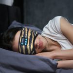 SYPVRY Blackout Eye Mask with Bluetooth Headphones, Wireless Music Eye Mask for Men Women Sleep Travel, Yellow