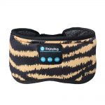 SYPVRY Blackout Eye Mask with Bluetooth Headphones, Wireless Music Eye Mask for Men Women Sleep Travel, Yellow