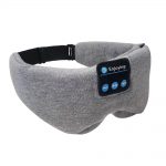 SYPVRY Sleep Mask Bluetooth Headphones Eye Mask for Sleeping, Side Sleepers Wireless Bluetooth Earphones Blackout Sleep Mask Adjustable Airplane Travel Meditation Music Mask