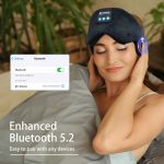SYPVRY Bluetooth Sleep Mask Wireless Headset Bluetooth 5.3 Eye Mask Music Eye Cover Sleep Headphones for Travel Yoga Airplane Meditation & Relaxation