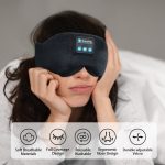 SYPVRY Bluetooth Sleep Mask Wireless Headset Bluetooth 5.3 Eye Mask Music Eye Cover Sleep Headphones for Travel Yoga Airplane Meditation & Relaxation
