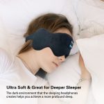 SYPVRY Bluetooth Sleep Mask Wireless Headset Bluetooth 5.3 Eye Mask Music Eye Cover Sleep Headphones for Travel Yoga Airplane Meditation & Relaxation